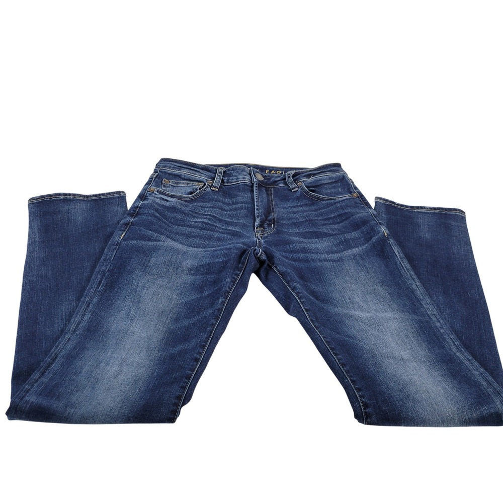 American Eagle Outfitters Mens Slim Straight Dark Wash Flex Jeans Size 30x34